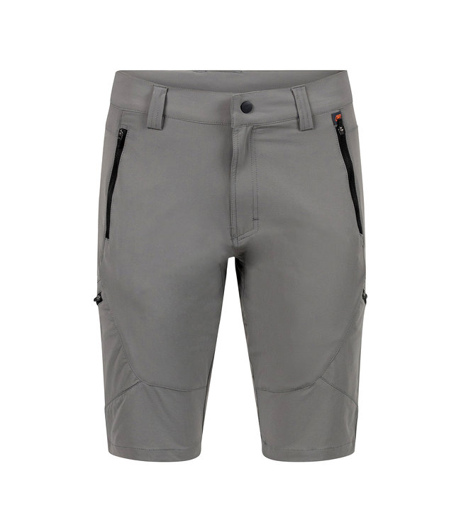 Witte Damaged Heren Korte Broek met Streepdetail - Black-Leo.nl
