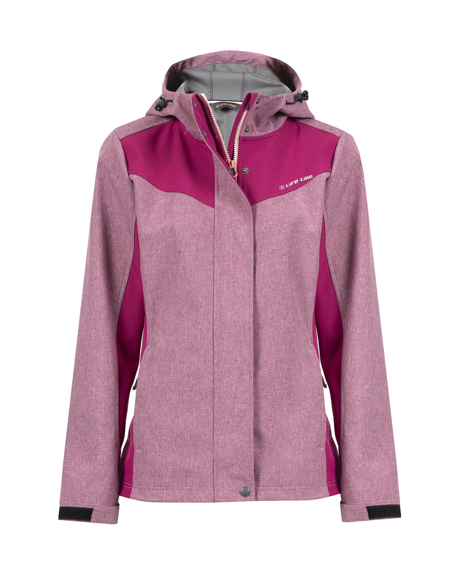 Carmen Dames Softshell Jas - Berry Melange Dames