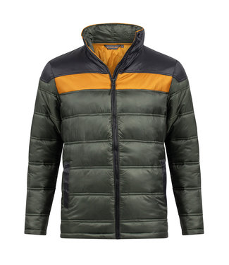 Life-Line Landon Mens fake down Jacket Green