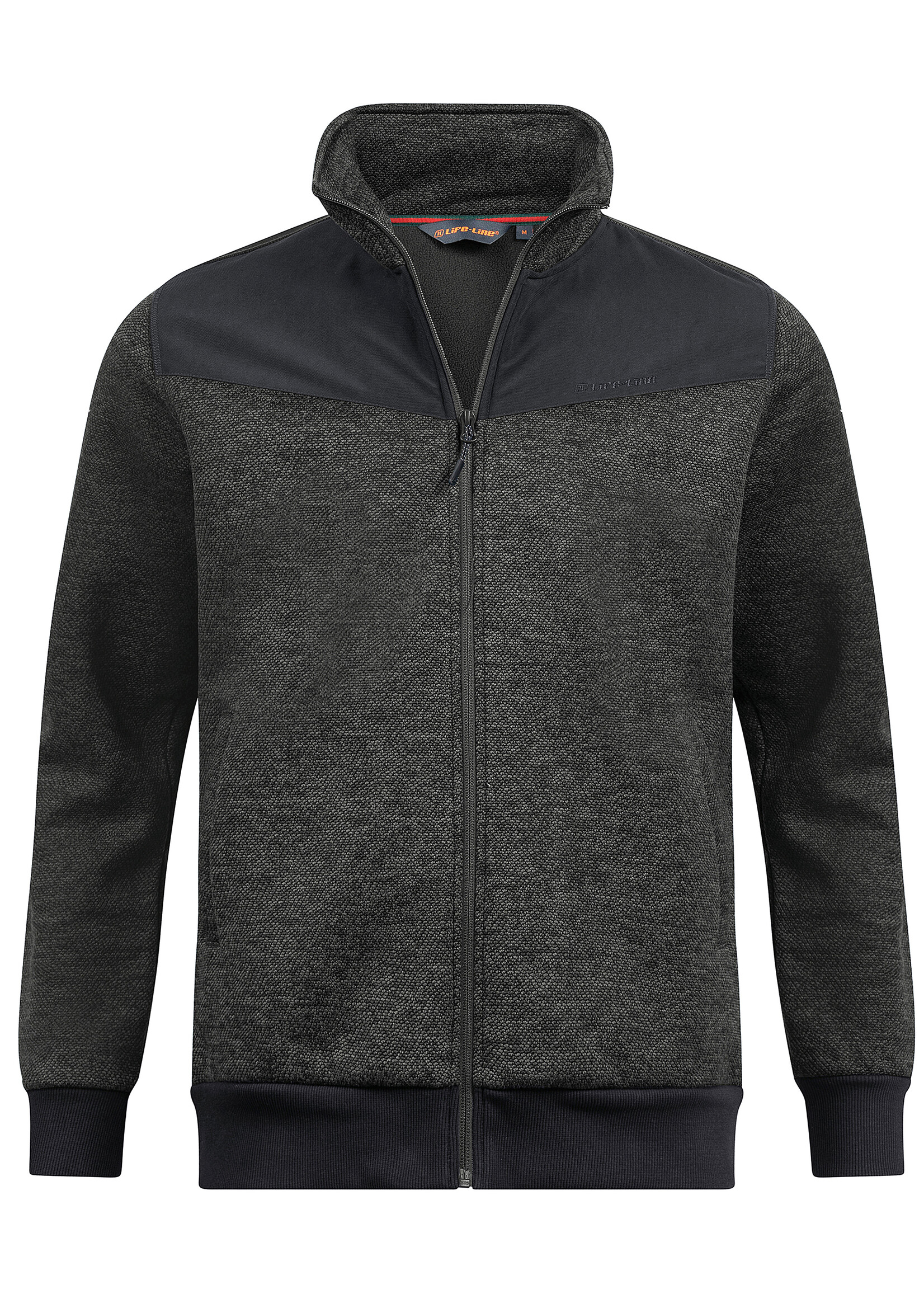 Life-Line Matthew Herren Fleecejacke Schwarz Melange