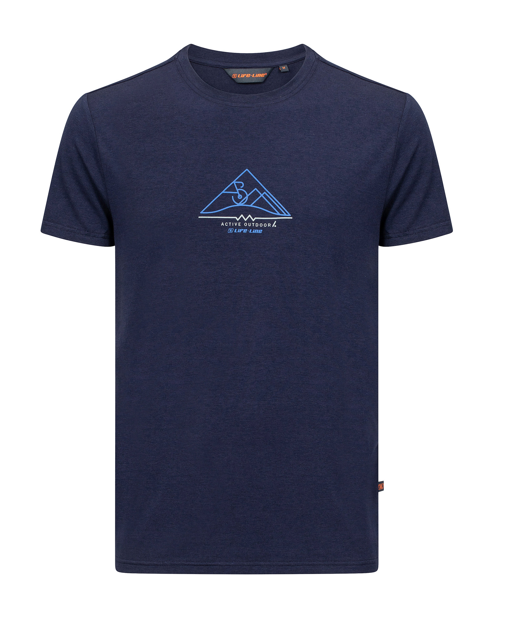Life-Line - Nigel T-shirt | Bamboo - Blauw - Heren - Outdoorshirt - Wandelshirt