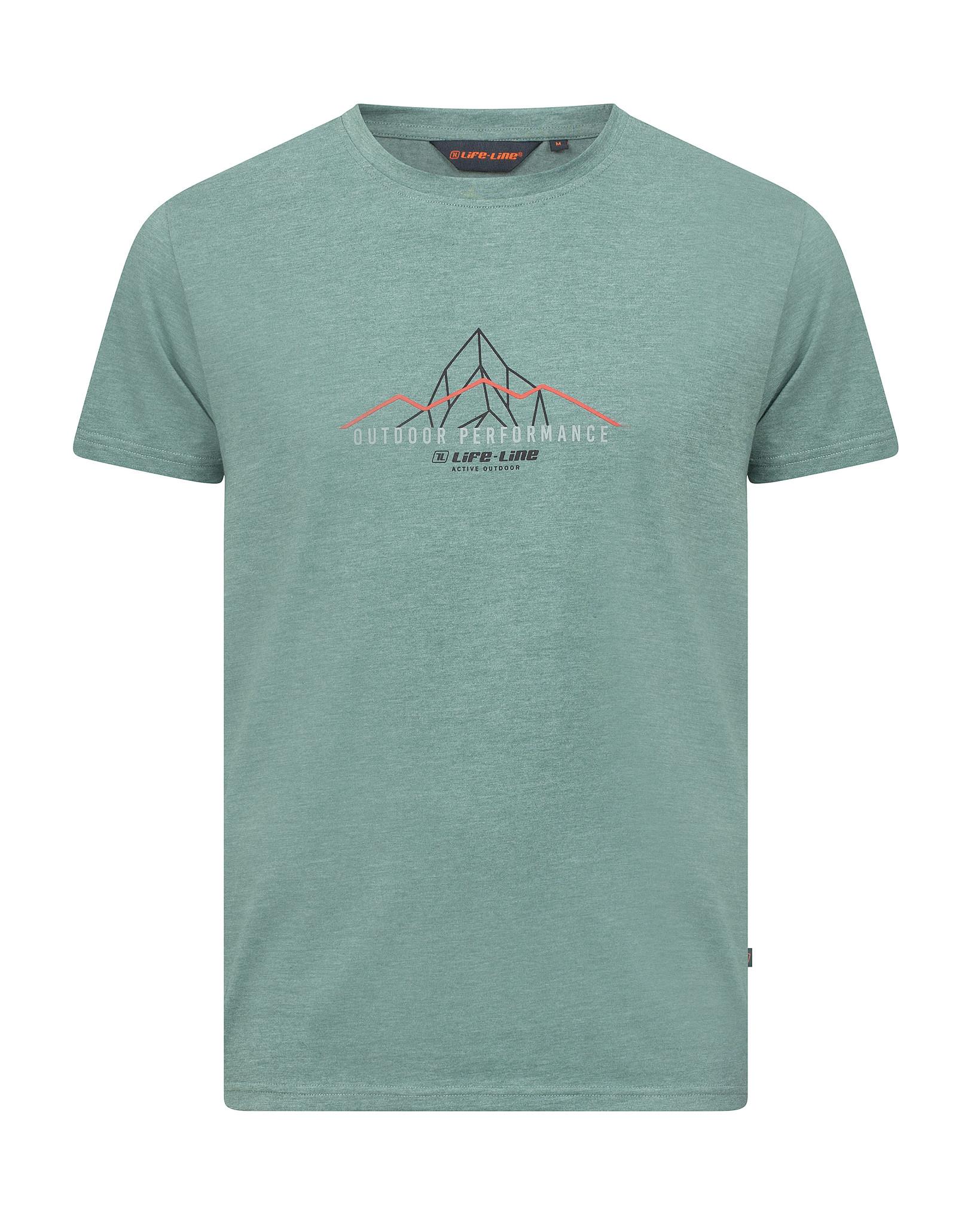 Life-Line - Neil T-shirt | Gerecycled Polyester - Grijs - Heren - Outdoorshirt - Wandelshirt