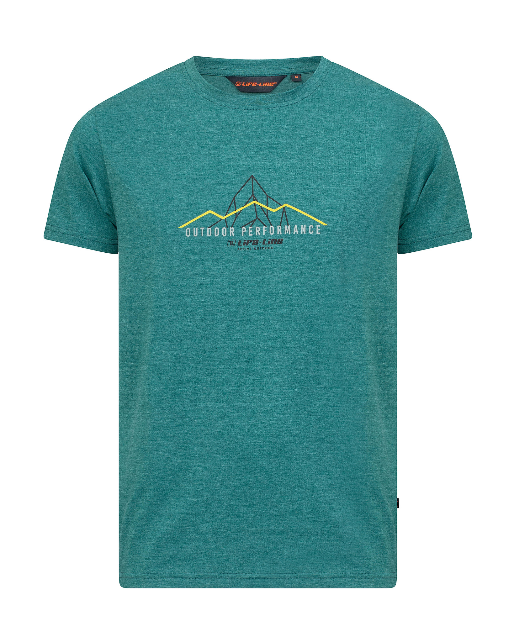 Life-Line - Neil T-shirt | Gerecycled Polyester - Groen - Heren - Outdoorshirt - Wandelshirt