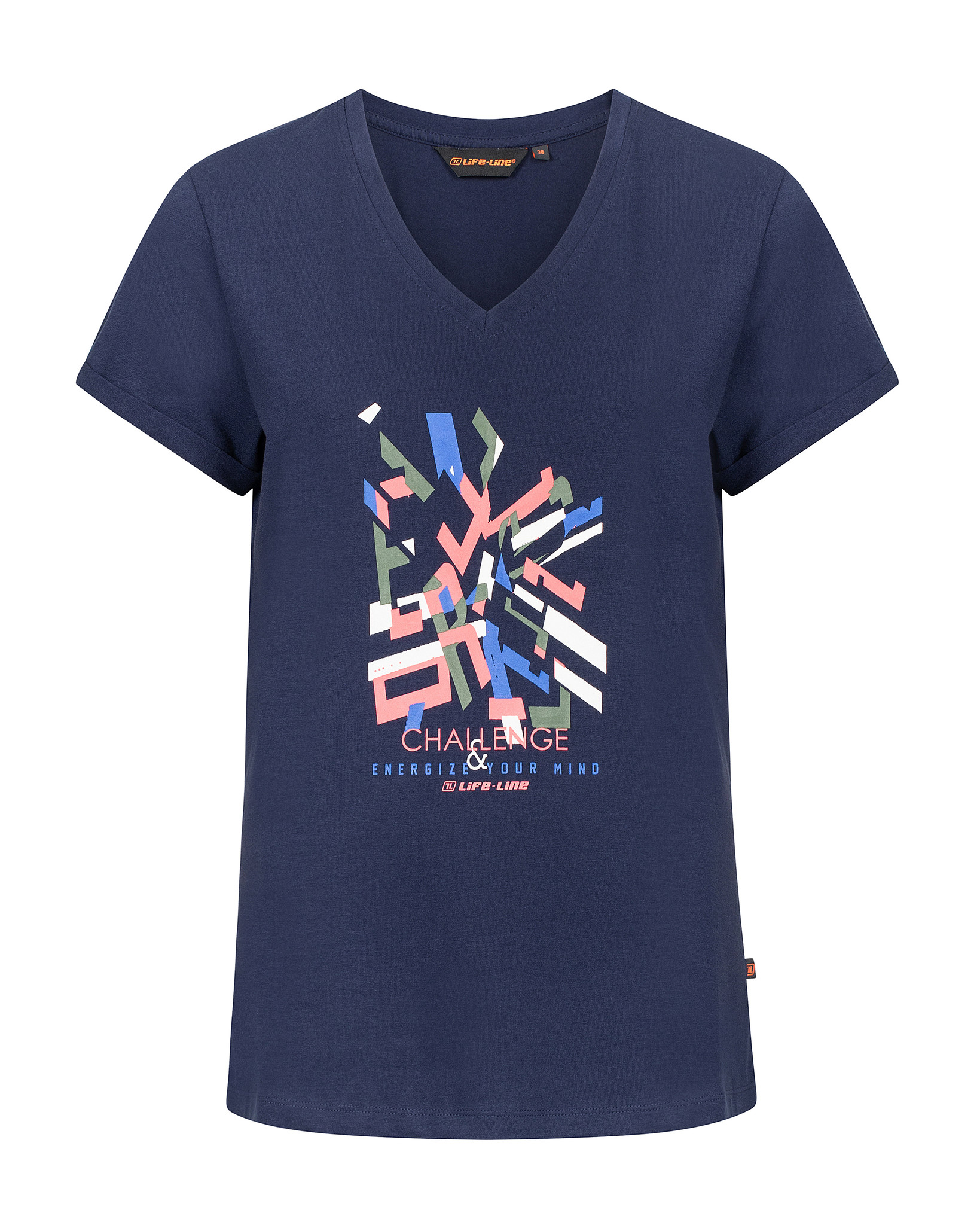Life-Line - Esmee T-shirt | Bio Katoen - Blauw - Dames - Outdoorshirt - Wandelshirt