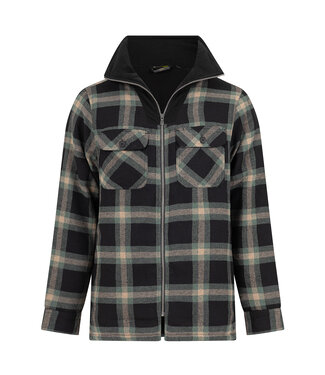 Life-Line Peter Gevoerd Flanel Vest Black/Green Check