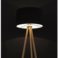 Vloerlamp Trivet Natuur / Zwart