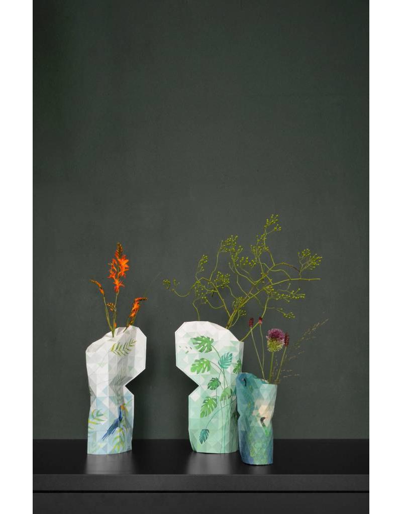 Paper Vase Cover Peacock Tiny Miracles Designs on a mission Tiny