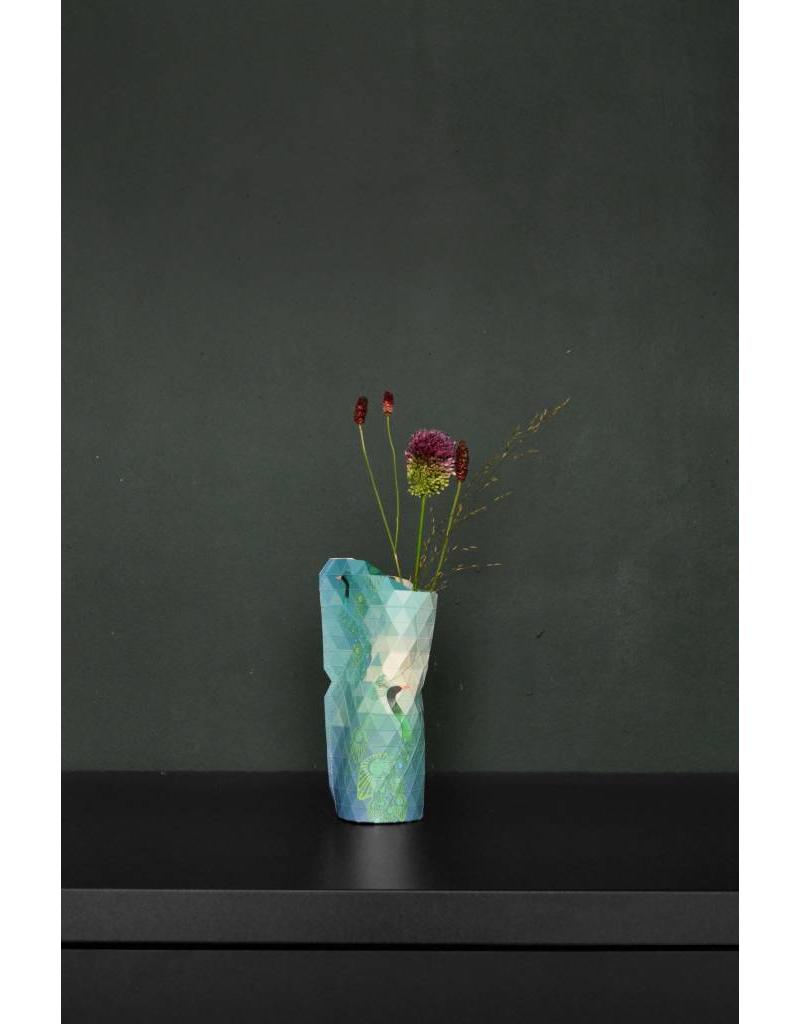 Paper Vase Cover Peacock Tiny Miracles Designs on a mission Tiny