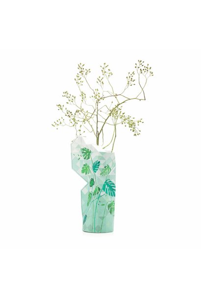 Paper Vase Cover – Jungle Leaves