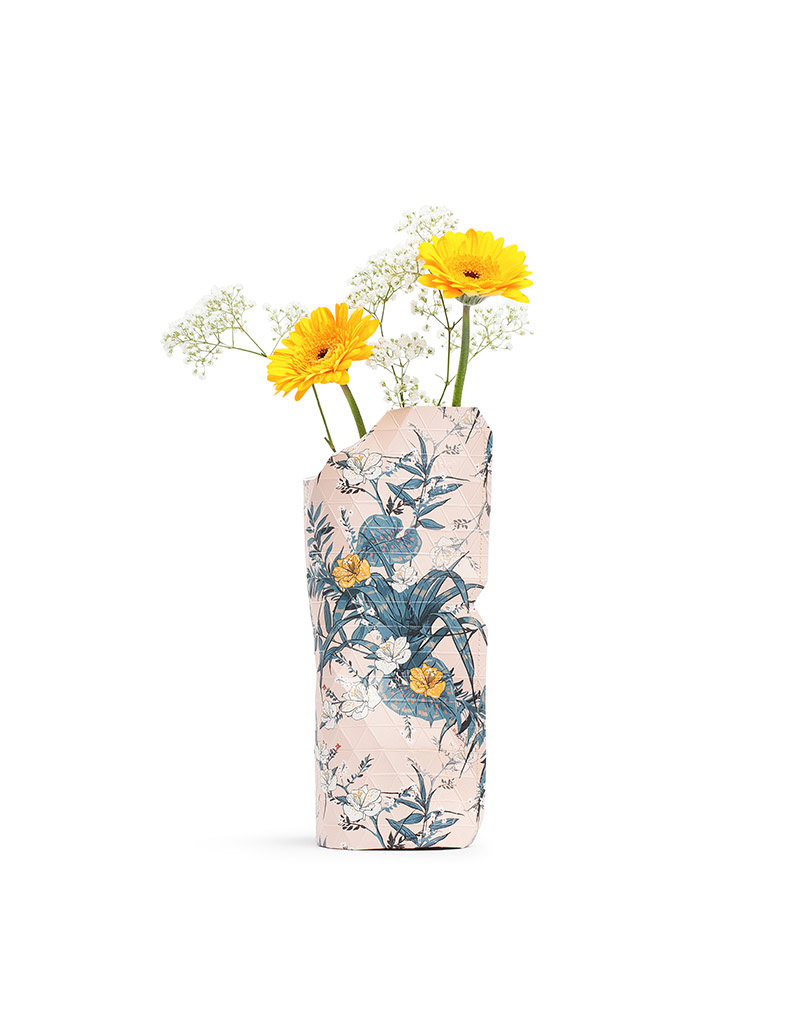 Paper Vase Cover Pink Flowers Small Tiny Miracles Tiny Miracles
