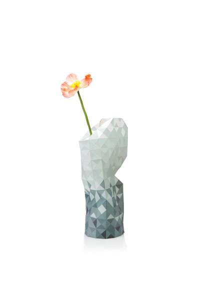 Paper Vase Cover – Grey Gradient