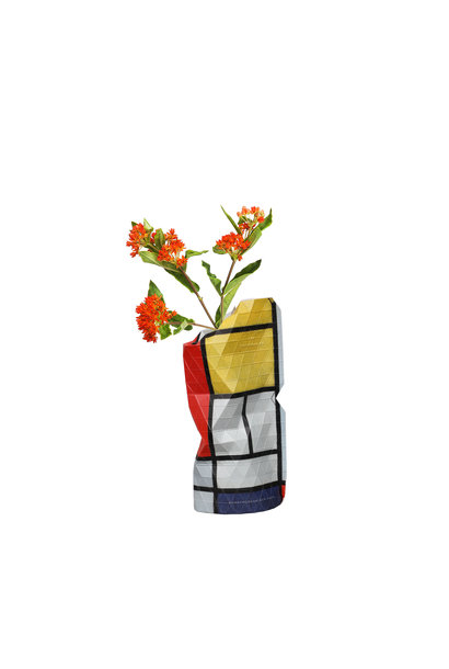 Paper Vase Cover – Composition Red - Mondriaan (small)