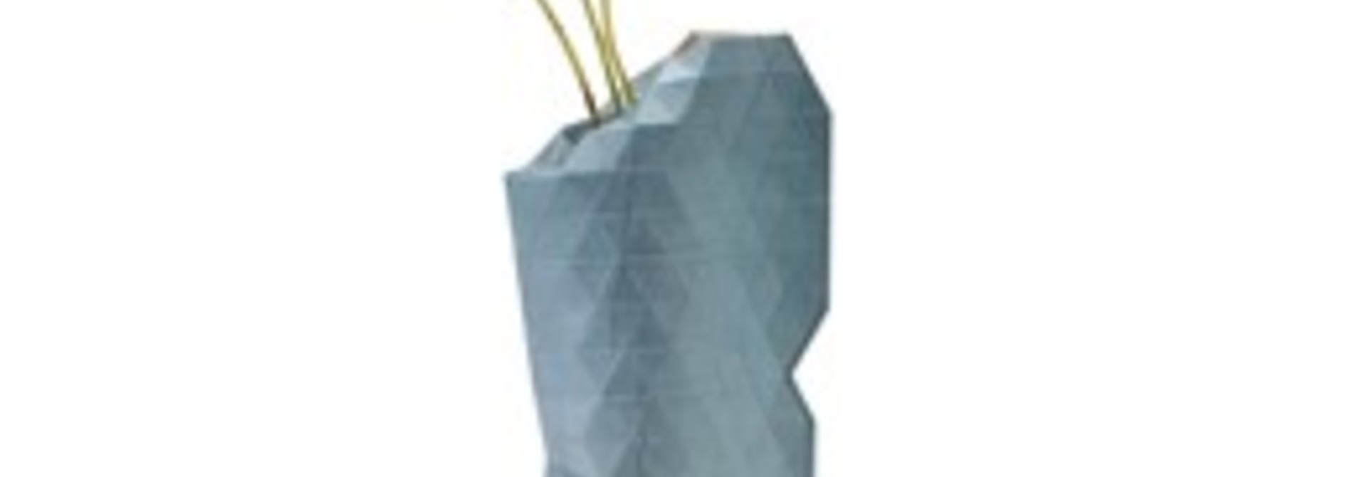 Paper Vase Cover – Watercolour Blue (small)