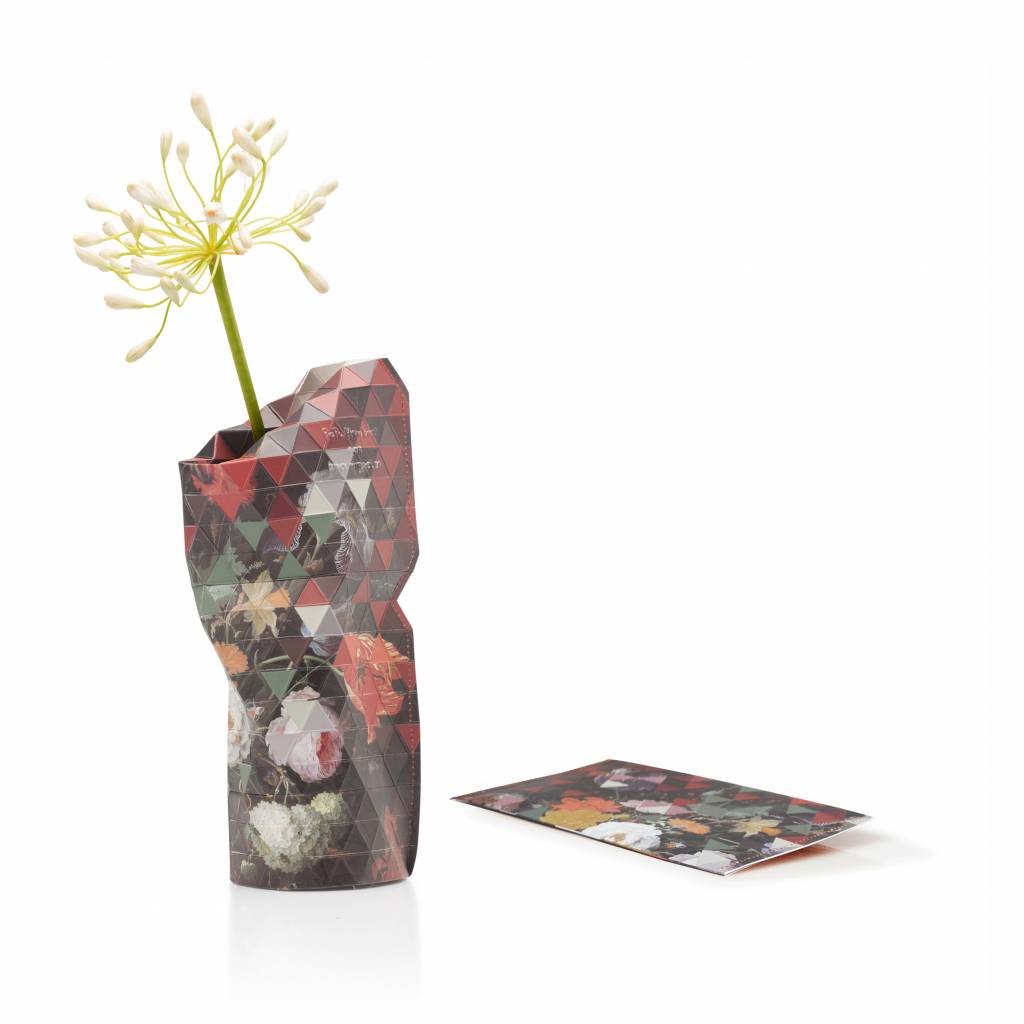 Paper Vase Cover Still Life with Flowers Tiny Miracles Tiny Miracles
