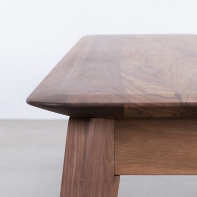 Sav & Okse Samt Dining Table Bench Walnut
