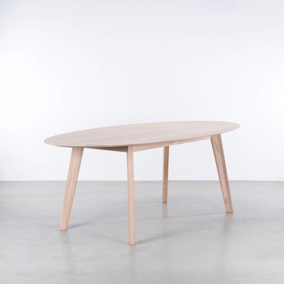 Sav & Økse Samt Oval Oak Whitewash