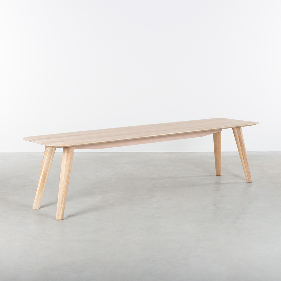 Sav Okse Olger Dining Table Bench Oak Whitewash Sav Okse