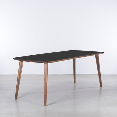 Sav & Økse Tomrer Tafel Zwart Fenix blad - Walnoot poten