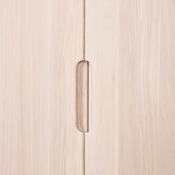 bSav & Økse Rikke Highboard Cabinet Oak Whitewash 3-door