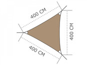 Ingenua Shade sail Triangle Ingenua Shade sail Triangle