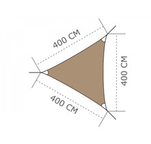 Ingenua Schaduwdoek Triangle - Driehoek