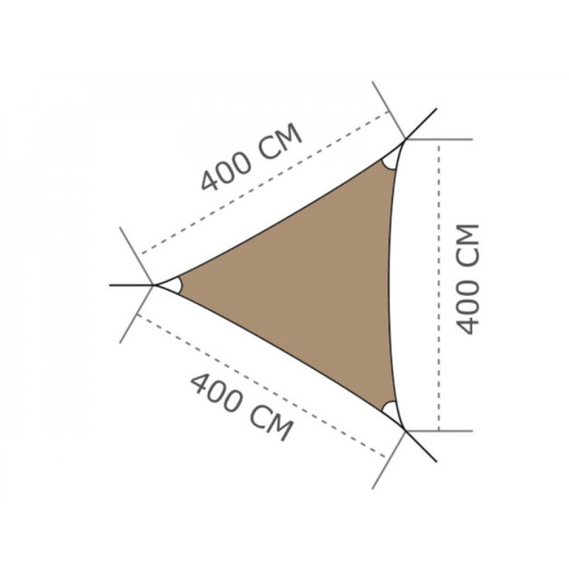 Ingenua Shade sail Triangle Ingenua Shade sail Triangle