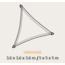 Nesling Nesling Schaduwdoek Coolfit Driehoek Triangle 3,6m & 5,0m