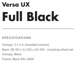 VERSA UX FULL BLACK SalesDepot
