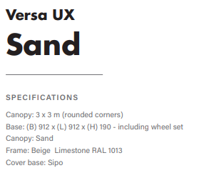 VERSA UX SAND SalesDepot