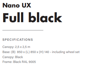 NANO UX FULL BLACK SalesDepot