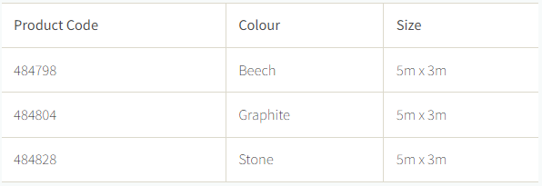 Coolaroo rectangle commercial grade dimensions