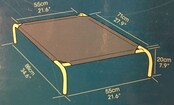 Coolaroo Pet bed voor kat of hond - green (groen) - SMALL - 71 x 55 cm Coolaroo Pet bed voor kat of hond - green (groen) - SMALL - 71 x 55 cm