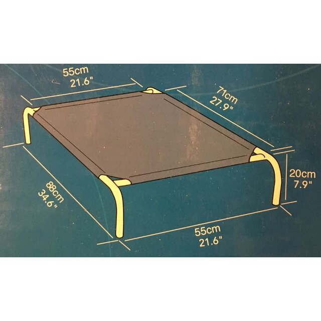 Coolaroo Pet bed voor kat of hond - green (groen) - SMALL - 71 x 55 cm Coolaroo Pet bed voor kat of hond - green (groen) - SMALL - 71 x 55 cm