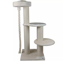 Quapas! Arbre à Chat Sturdy – Arbre de Luxe pour Grands Chats 60x60x143,5 cm