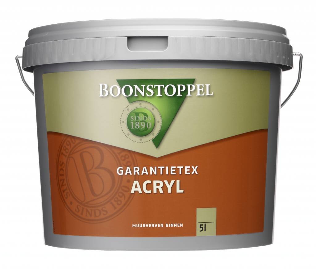 Boonstoppel Garantietex Acryl - Mat - Wit - 5 liter