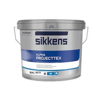 Sikkens Alpha Projecttex  Ral 9010 10 Liter