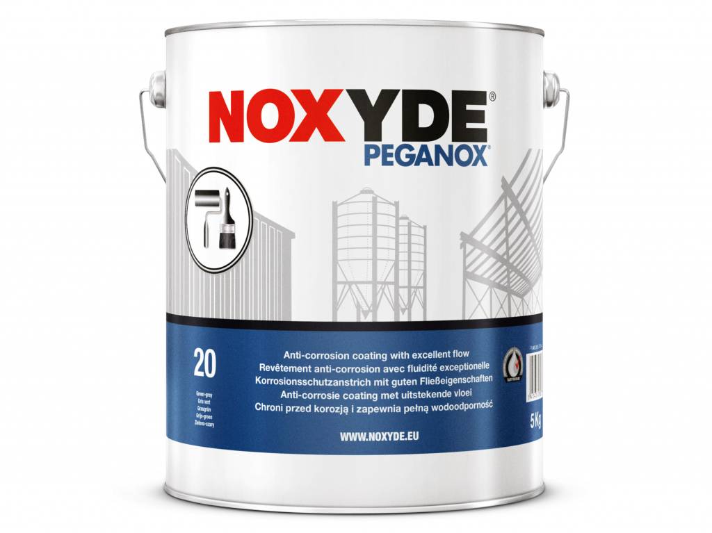 rust-oleum noxyde peganox ral 7001 staalgrijs 5 kg