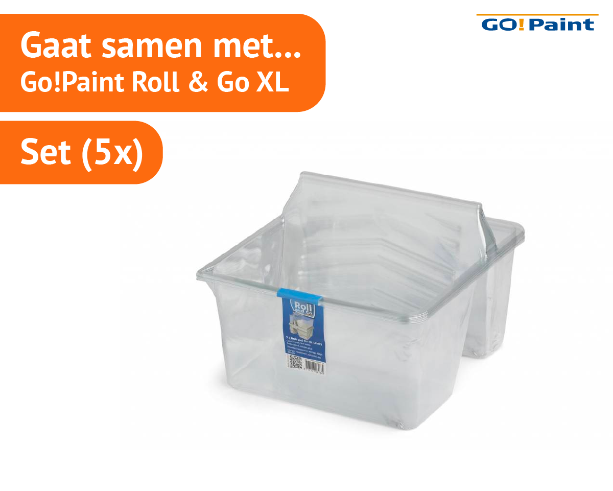 Go!Paint Inzetbak tbv Roll and Go XL set à 5 stuks kopen
