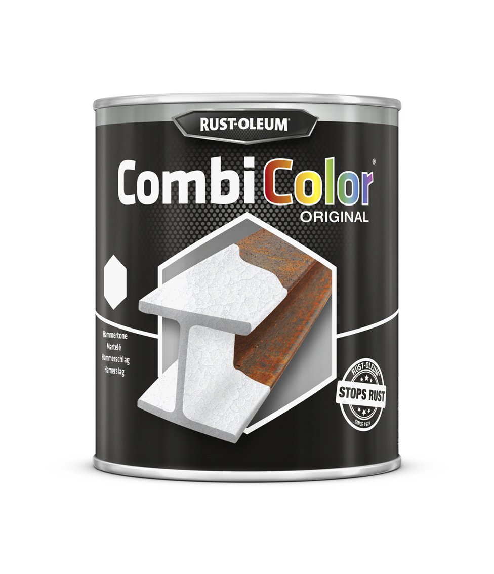 rust-oleum combicolor hamerslag wit 0.75 ltr