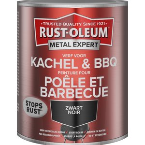 goedkoop Sterkte zwaarlijvigheid Rust-Oleum MetalExpert Kachel & BBQ Verf RAL 9005 - Verfwebwinkel.nl