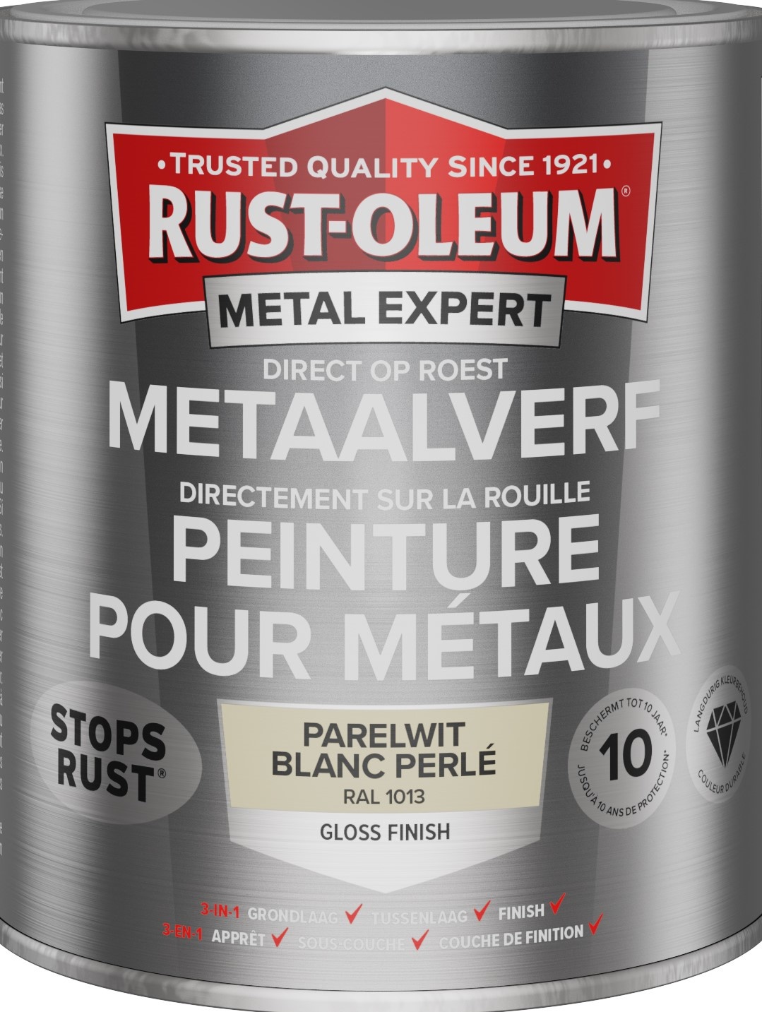 rust-oleum metal expert metaalverf gloss ral 1013 0.75 ltr