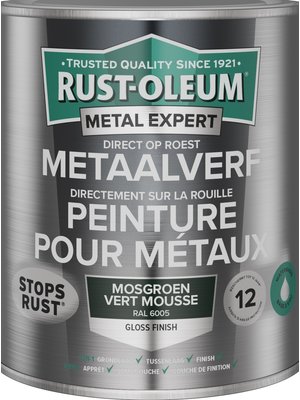 Rust-Oleum MetalExpert DIRECT OP ROEST METAALVERF GLOSS  - WATERBASIS - RAL6005