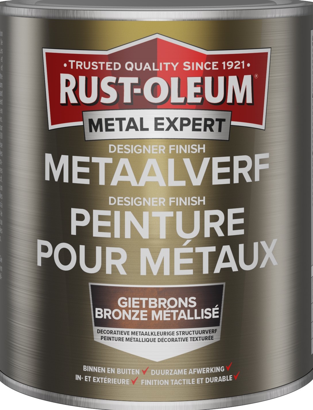 Rust-Oleum Metalexpert Designer Finish Metaalverf Gietbrons 400ml Spuitbus