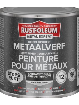 Rust-Oleum MetalExpert DIRECT OP ROEST METAALVERF - STRUCTUUR - ANTRACIET