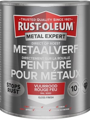 Rust-Oleum MetalExpert DIRECT OP ROEST METAALVERF - GLOSS - RAL3000