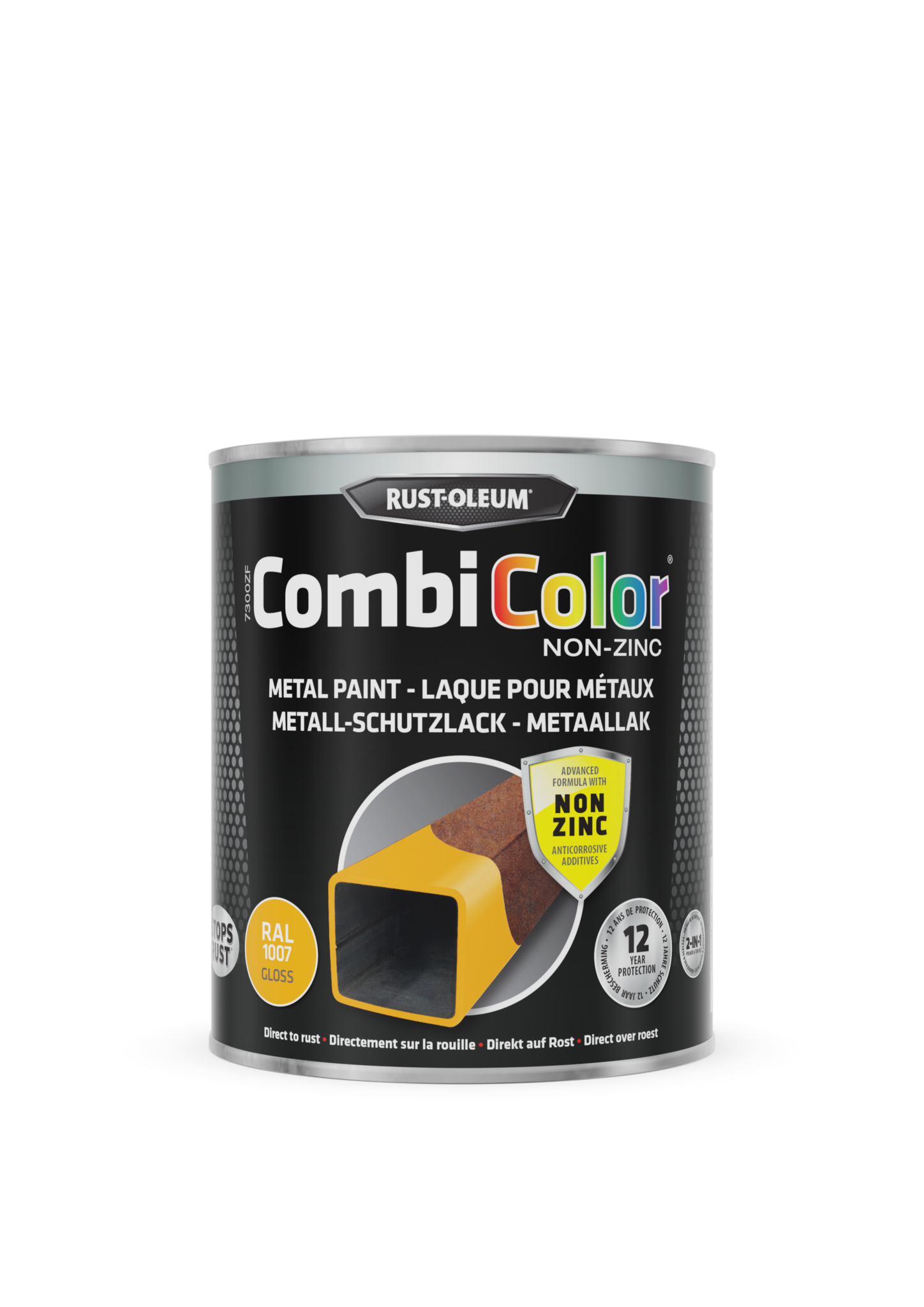 rust-oleum combicolor non zinc gloss ral 1007 0.75 ltr