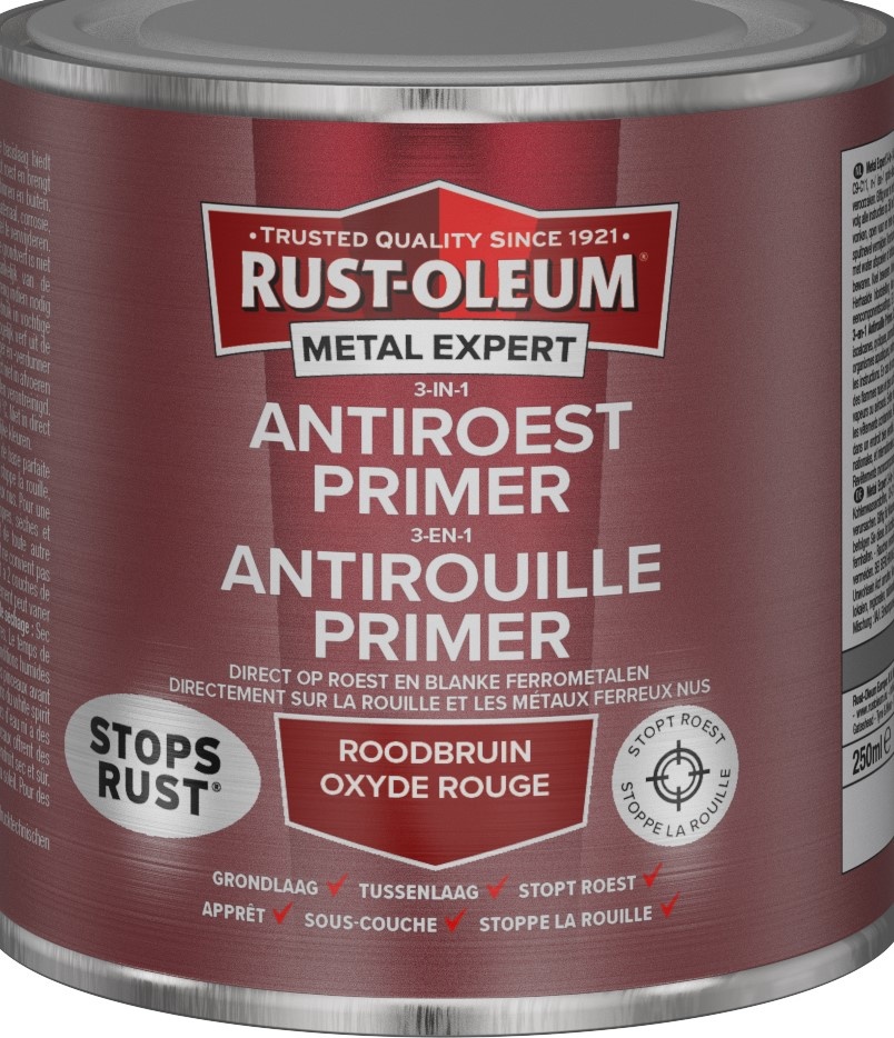 Rust-oleum Metalexpert 3-in-1 Antiroest Primer  3000 Rood 250 Ml In Blik