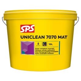 SPS Uniclean 7070 Mat 10 Liter + Gratis Paintura Lucamax Muurverfroller Pro Met Beugel Maak Uw Keuze: Kleur Naar Keuze