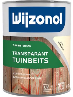 Wijzonol Transparant Tuinbeits 3155 Whitewash