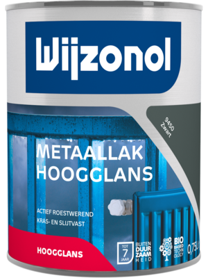 Wijzonol Wijzonol Metaallak Hoogglans 9450 Zwart